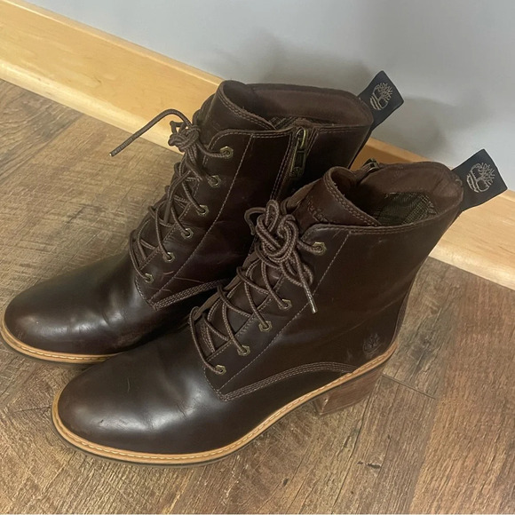 Timberland Women's Sienna High Waterproof Side Zip Boot Size 10 Brown - Picture 1 of 11